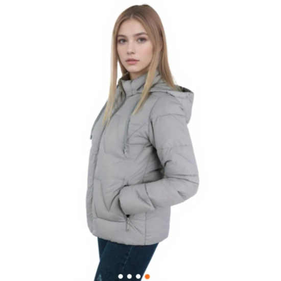 Pilkos spalvos moteriška striukė Mija Moteriškos striukės