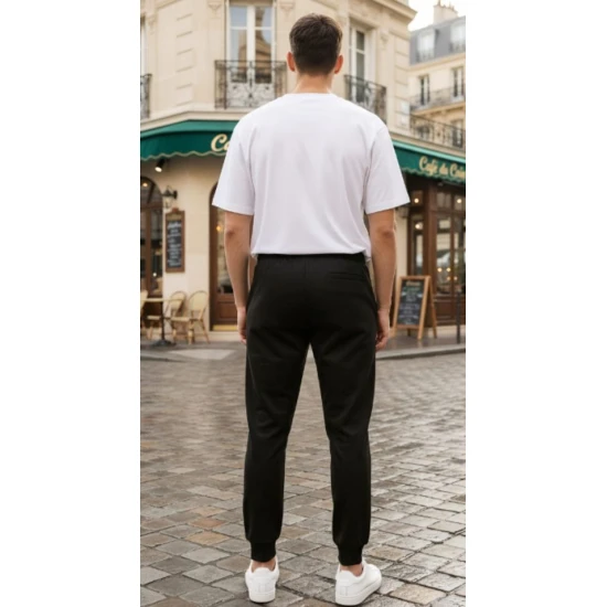 Vyriškos juodos kelnės Norman Laisvalaikio kelnės