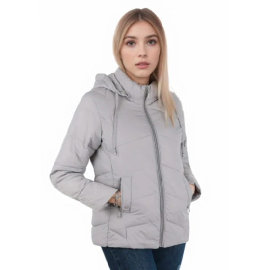 Pilkos spalvos moteriška striukė Camil Moteriškos striukės