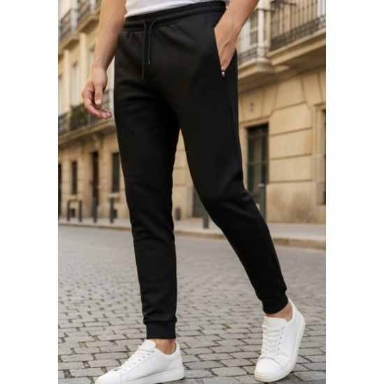 Vyriškos juodos kelnės Norman Laisvalaikio kelnės