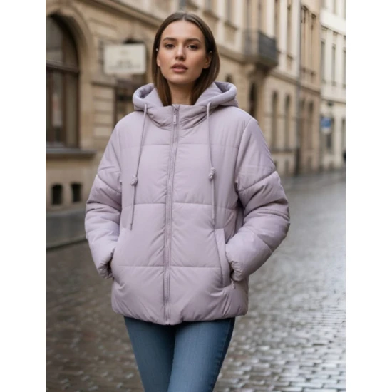 Rožinės spalvos moteriška striukė Alin Moteriškos striukės