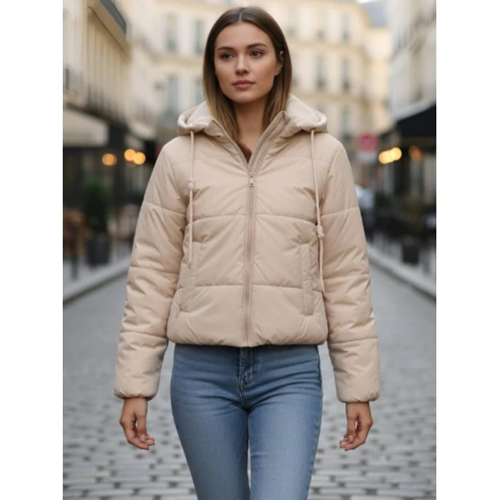 Rusvos spalvos moteriška striukė Alin Moteriškos striukės