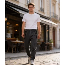 Vyriškos tamsiai pilkos kelnės Doni