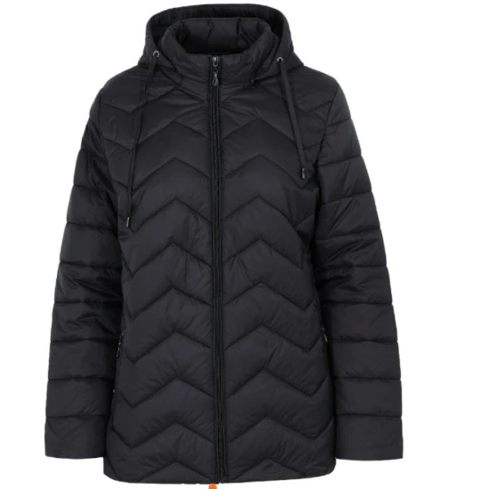 Juoda dygsniuota striukė Amel Moteriškos striukės