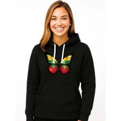 Moteriškas juodas džemperis Drugelis LT