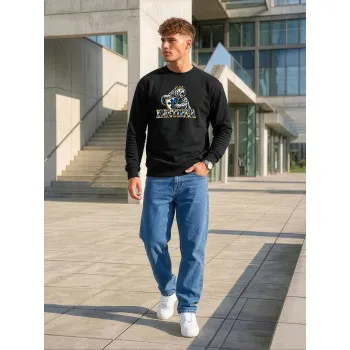 Miesten musta collegepaita Kretinga