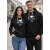 Black hooded sweatshirt Just do it (white)