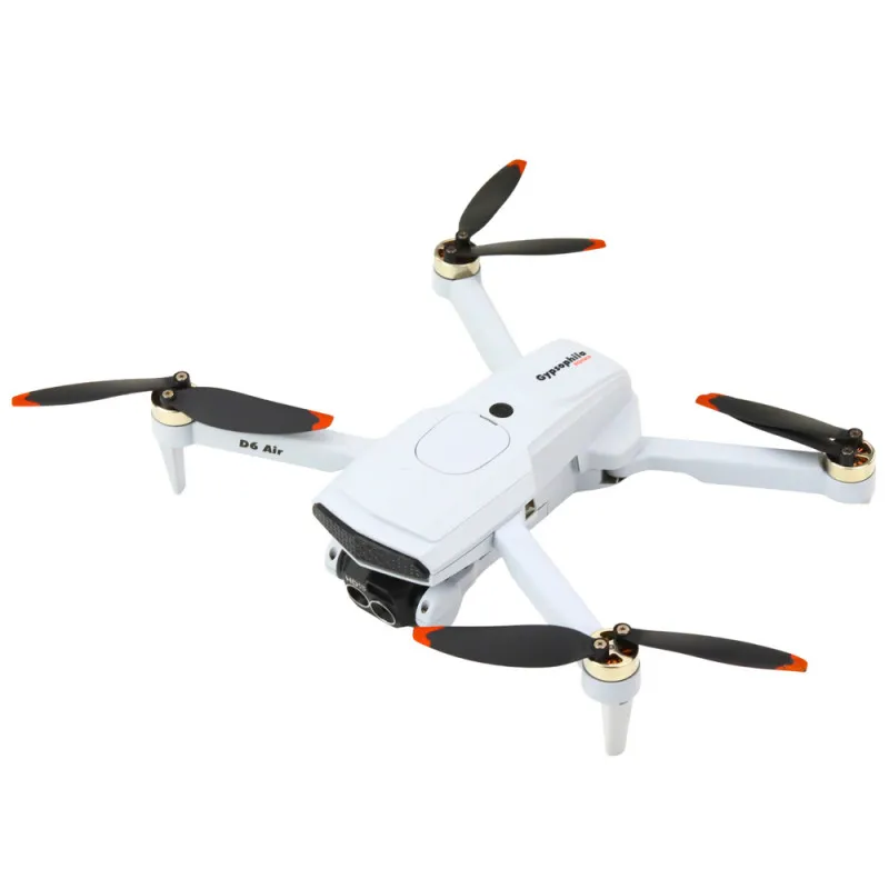 D6 PRO šviesiai pilkas dronas su kamera