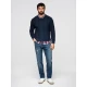 Vyriški tamsiai mėlyni džinsai Benit