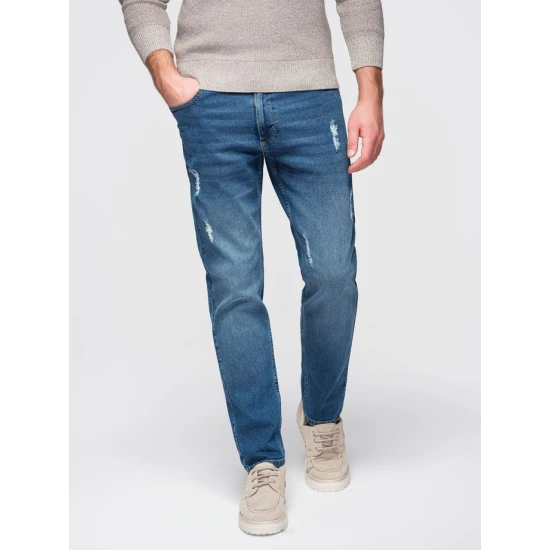 Vyriški tamsiai mėlyni džinsai Robi