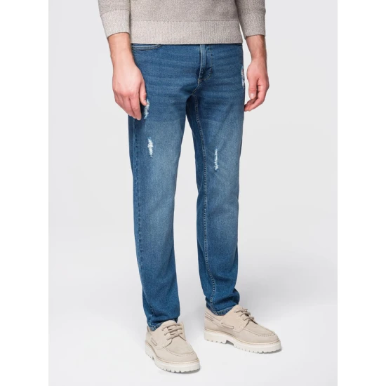 Vyriški tamsiai mėlyni džinsai Robi