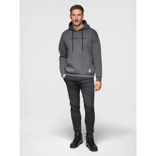 Vyriški juodi džinsai  su raišteliu juosmenyje Patrick