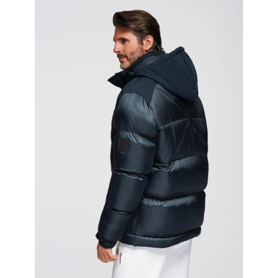 Vyriška tamsiai mėlyna žieminė striukė Blake