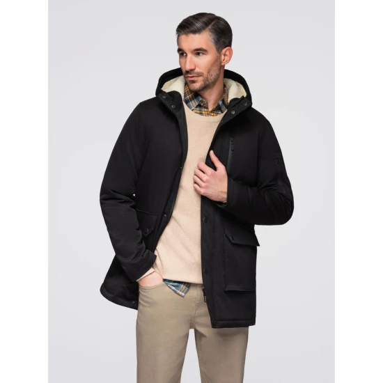 Vyriška juoda žieminė striukė Elot