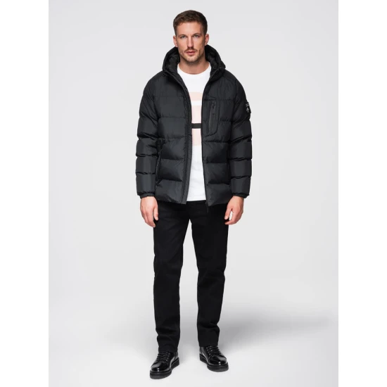 Vyriška juoda žieminė striukė Elan