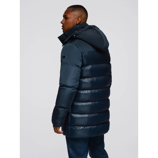 Vyriška tamsiai mėlyna žieminė striukė Brod