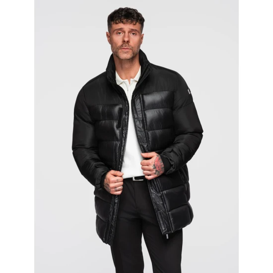 Vyriška juoda žieminė striukė Brod