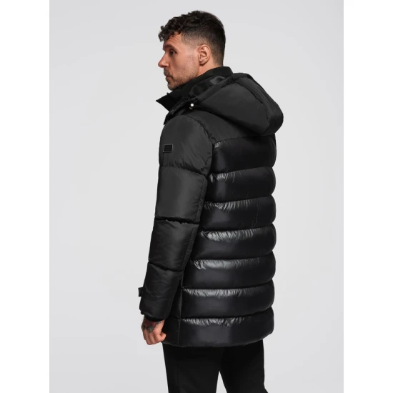 Vyriška juoda žieminė striukė Brod