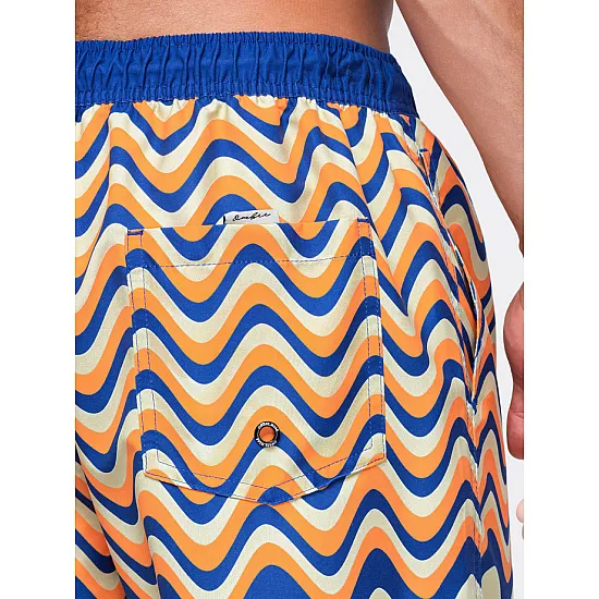 Vyriški oranžiniai/mėlyni maudymosi šortai Wawe
