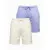 Level Up Unisex Shorts Set in Taupe/Light Purple