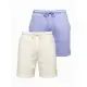 Unisex šortų rinkinys rusvos/šviesiai violetinės spalvos Level Up
