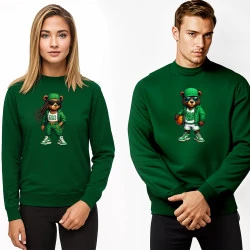 Žalių džemperių komplektas be gobtuvo Meškinai