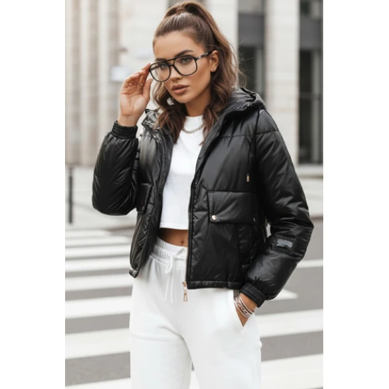 Moteriška juoda pereinamojo sezono striukė Aron Moteriškos striukės