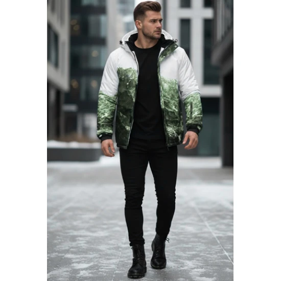 Vyriška žalia slidinėjimo striukė Mount