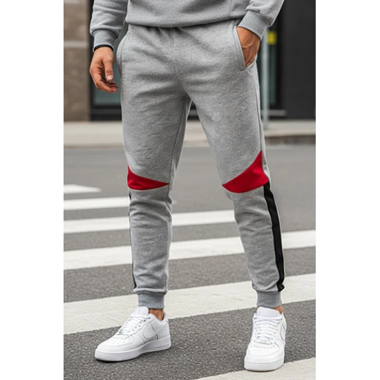 Vyriškos pilkos laisvalaikio kelnės Anton Laisvalaikio kelnės