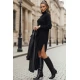Moteriška megzta juodos spalvos suknelė Fuerta