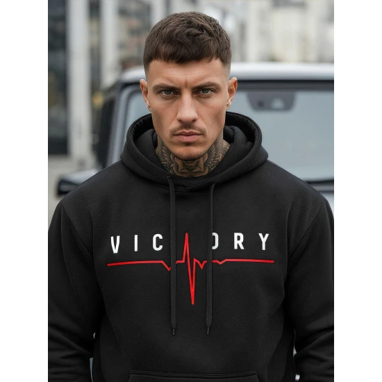 Vyriškas juodas džemperis Victory