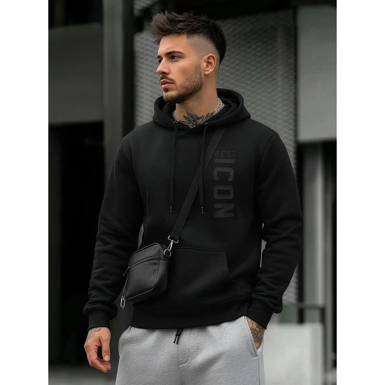 Juodas vyriškas džemperis Best Icon