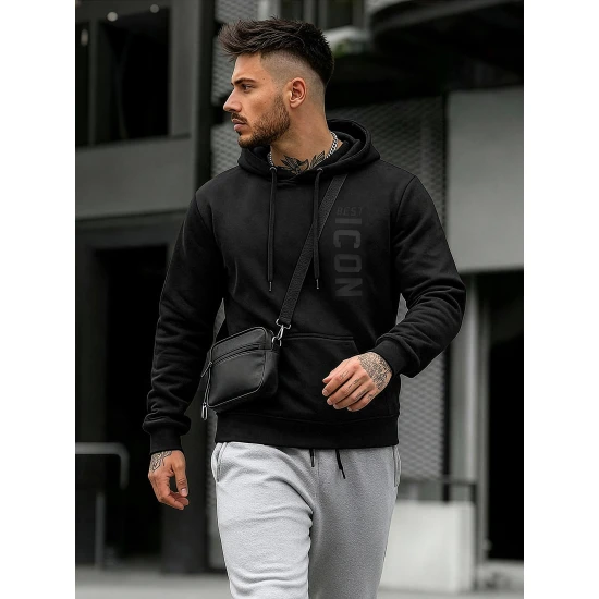 Juodas vyriškas džemperis Best Icon