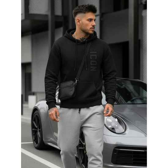 Juodas vyriškas džemperis Best Icon