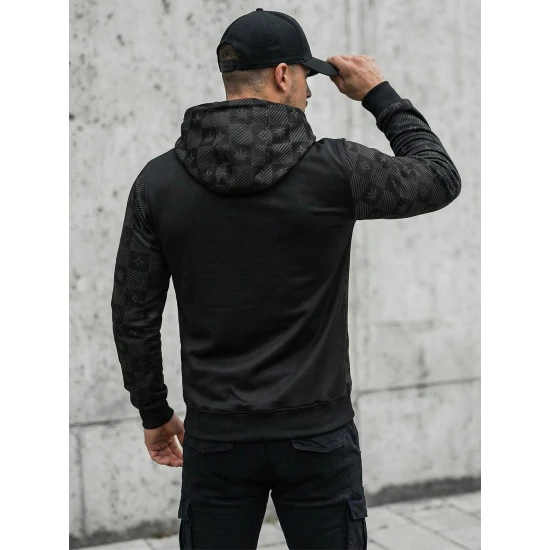 Juodas vyriškas džemperis Monat O/B265