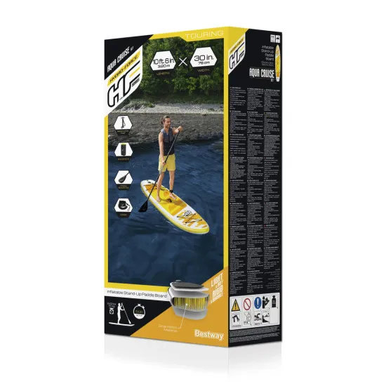 Pripučiama geltona irklavimo lenta 320 x 76 x 12 cm cm Bestway 65348