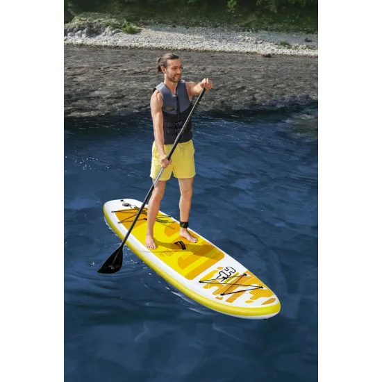 Pripučiama geltona irklavimo lenta 320 x 76 x 12 cm cm Bestway 65348