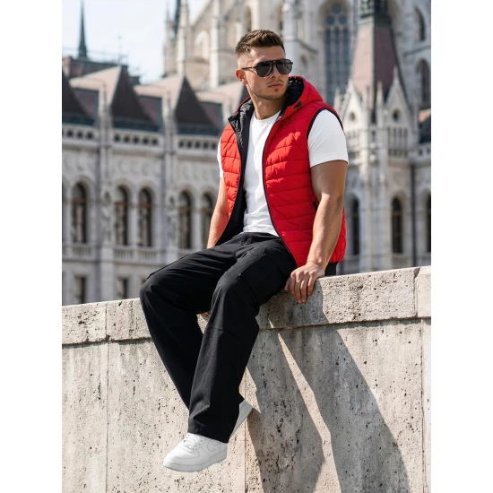 Vyriška raudona liemenė Minel JS/MY88Z