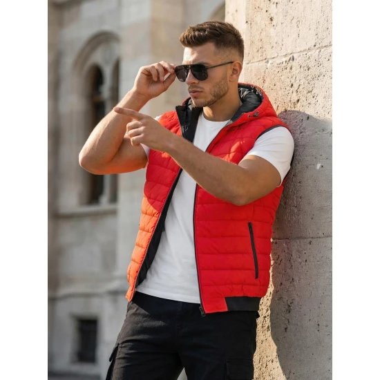 Vyriška raudona liemenė Minel JS/MY88Z