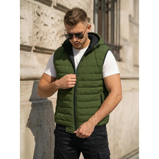 Vyriška žalia liemenė Minel Liemenės