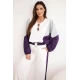 Moteriškas dviejų spalvų laisvalaikio komplektas su violetiniu intarpu Gabi Moteriški komplektai