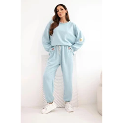 Moteriškas mėlynas laisvalaikio komplektas Isabel
