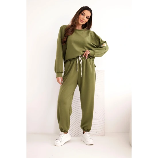 Moteriškas šviesiai žalias laisvalaikio komplektas Isabel