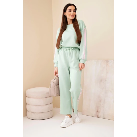 Moteriškas mėtinis komplektas su juostelėmis Ambi