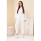 Moteriškas baltas komplektas su juostelėmis Ambi