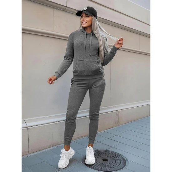 Moteriškas tamsiai pilkas  sportinis kostiumas Super 18