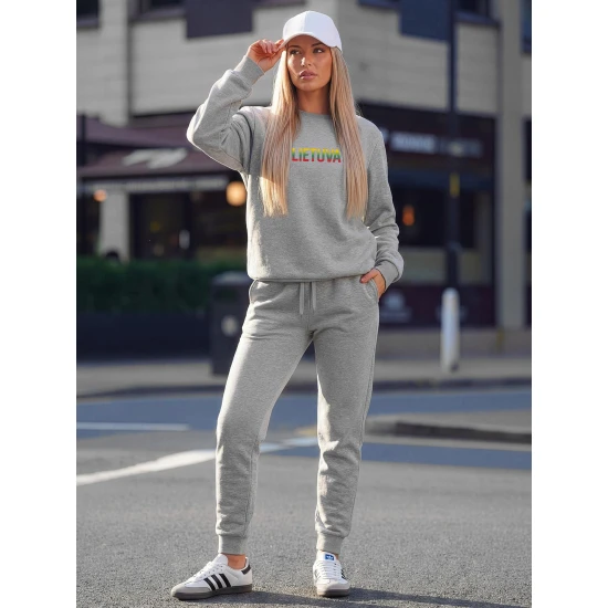 Moteriškas pilkas komplektas Lietuva Vyriški spaudos komplektai