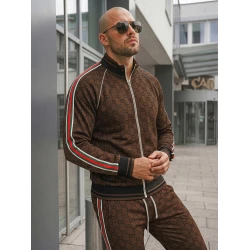 Vyriškas rudas komplektas be gobtuvo Guci