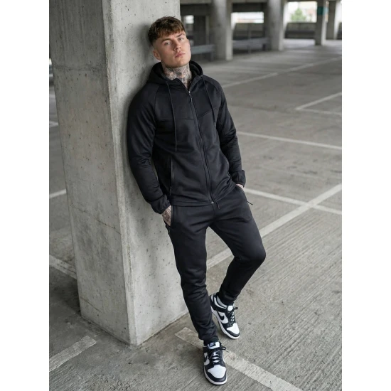 Vyriškas juodas kostiumas Gibon Sportiniai kostiumai