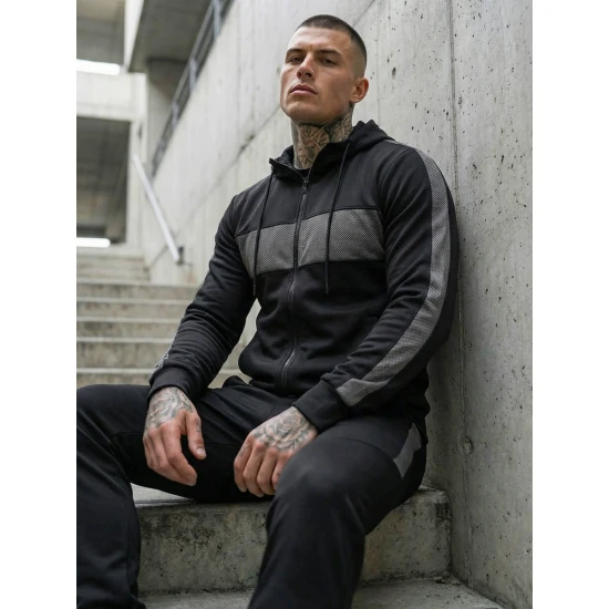 Juodas sportinis komplektas Holand Sportiniai kostiumai